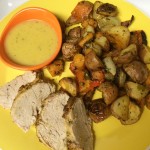 Roasted Pork Tenderloin and Seasoned Veggies