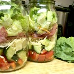 Italian Chopped Salad in a Mason Jar