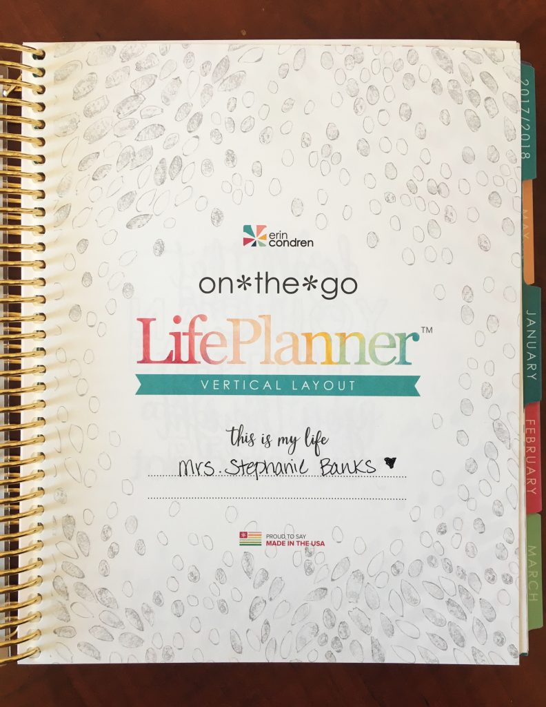 life planner title page
