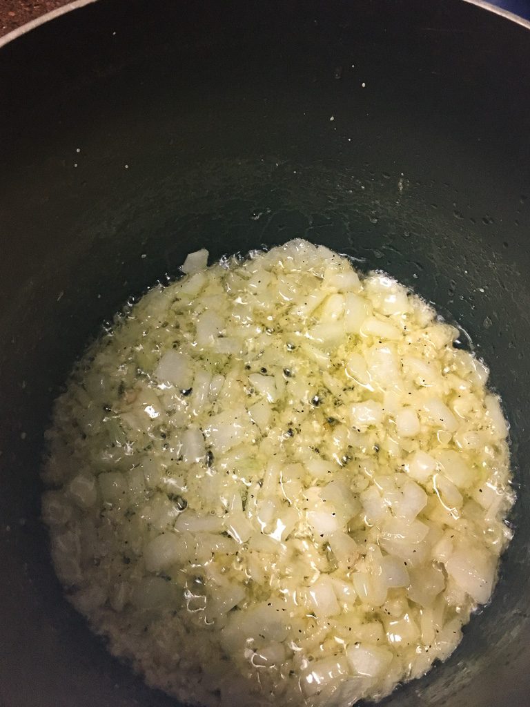 onions garlic rice