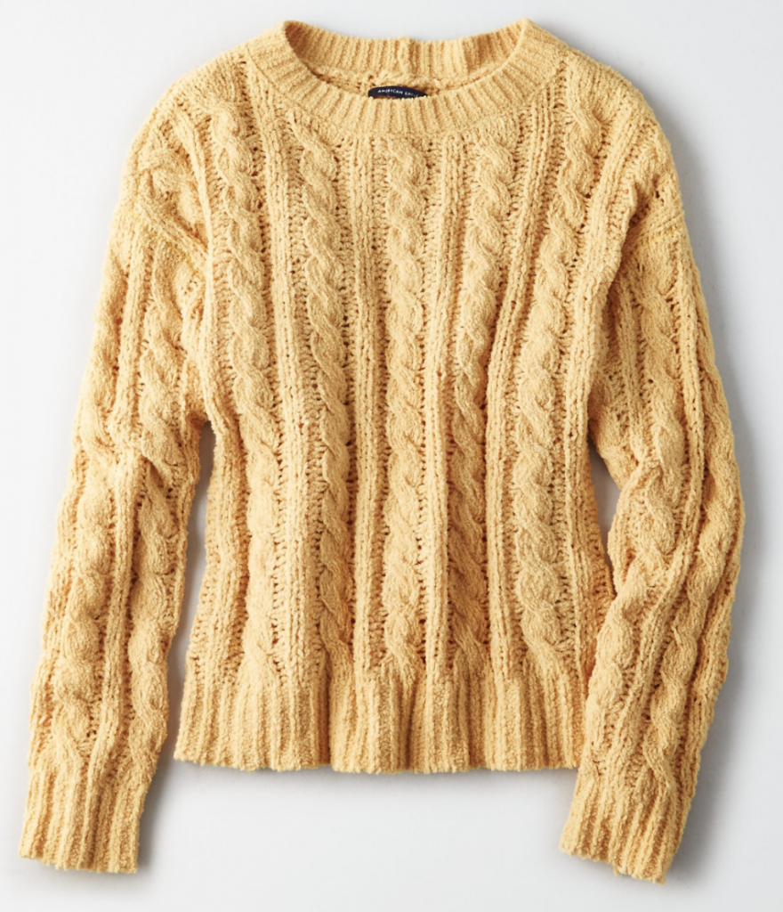 American Eagle Cable Knit Sweater