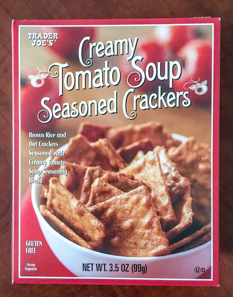 trader joes creamy tomato soup crackers