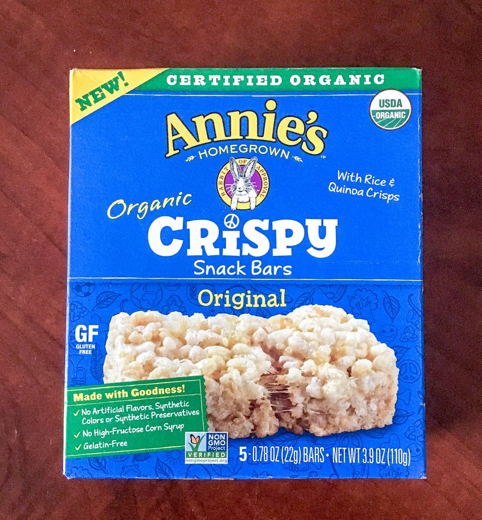 annie's crispy rice snacks