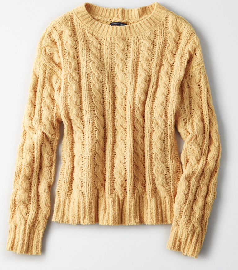 American Eagle Impossible Soft Cable Knit Sweater